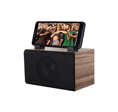 flow amaze bluetooth home audio speaker with mobile stand